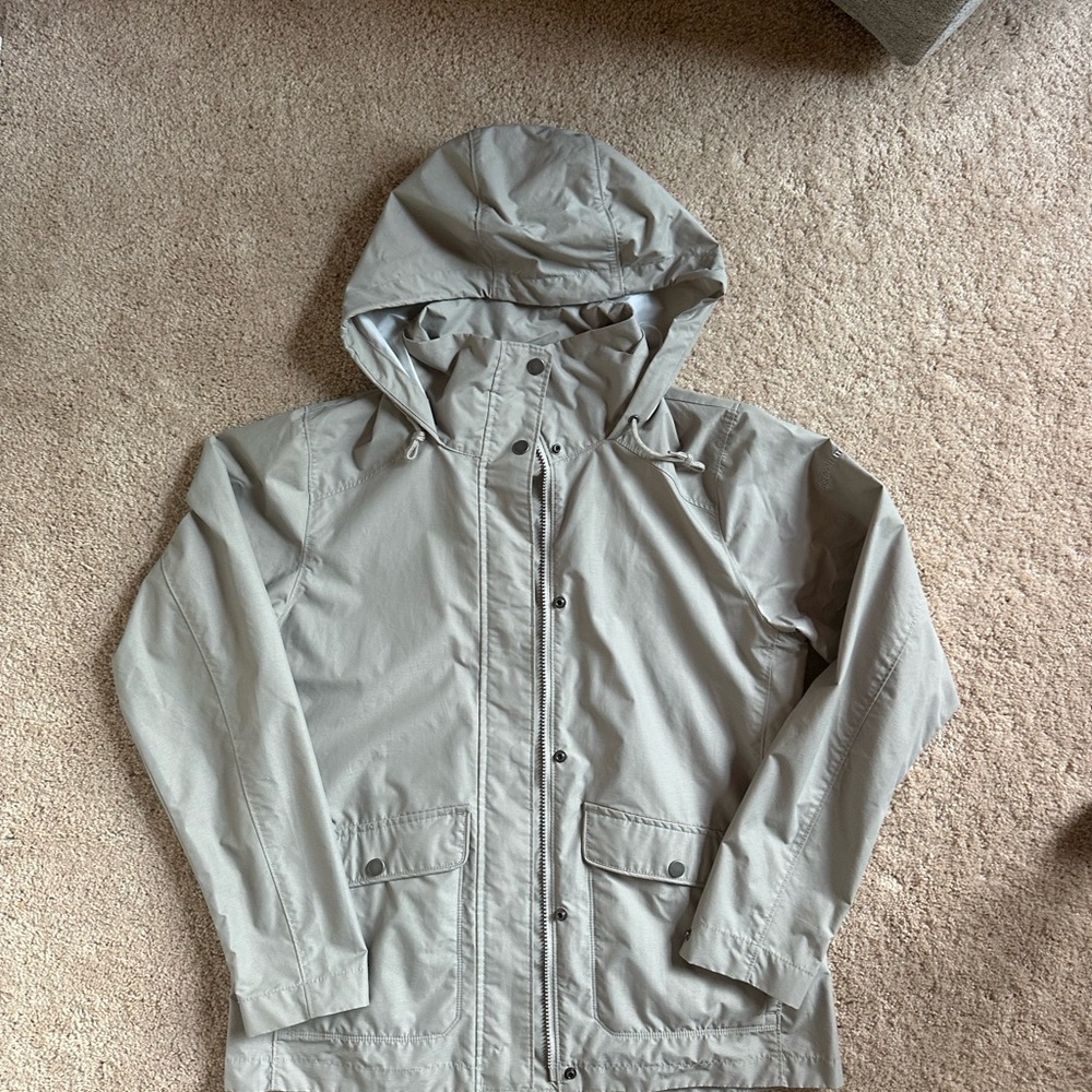 Columbia Khaki Raincoat - Size M